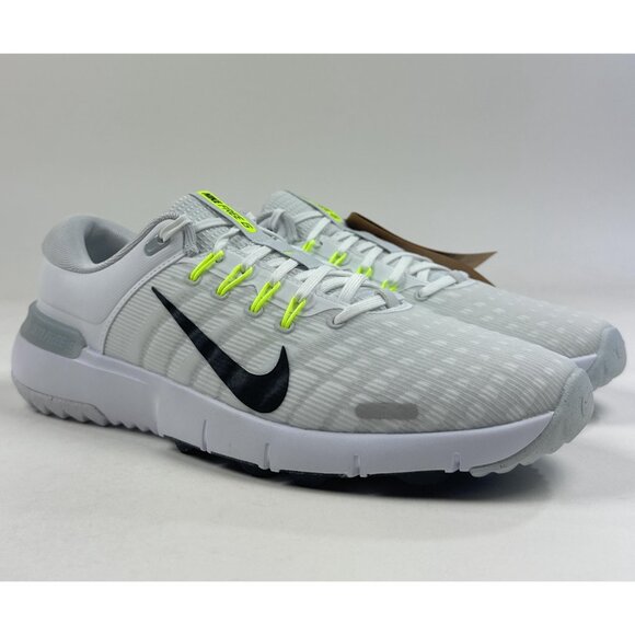 Nike Free Golf Next Nature Mens 11.5 White Black Golf Shoes Spikeless FN0332-101 - Picture 2 of 9